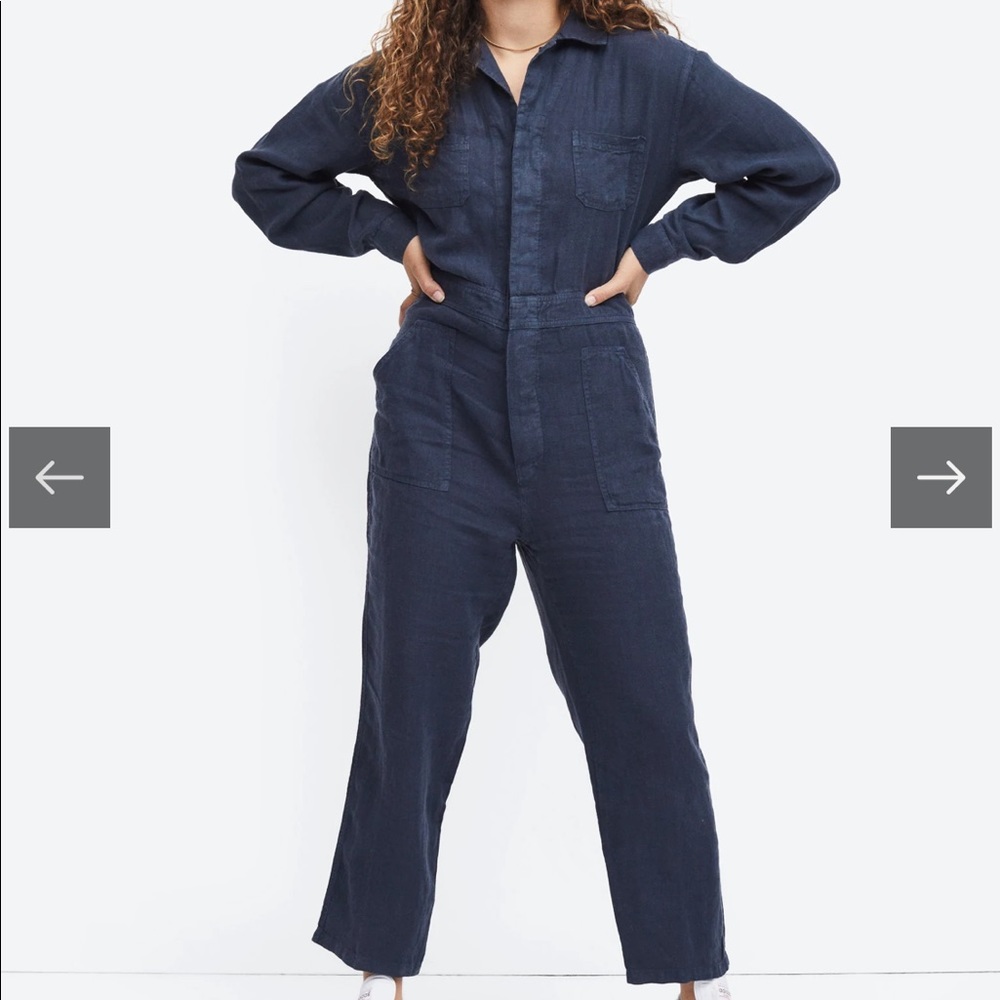 NWT MATE the Label linen jumpsuit large